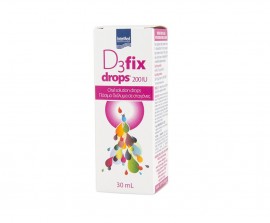 Intermed D3 fix Drops 200 IU Παιδικό Συμπλήρωμα Διατροφής Βιταμίνης D, 30 ml
