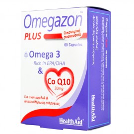 Health Aid Omegazon Plus Ω3 & CoQ10 για την Καλή Λειτουργία του Καρδιαγγειακού Συστήματος 60 Κάψουλες