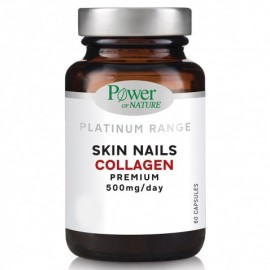 Power of Nature Skin Nails Collagen Premium 500mg Συμπλήρωμα Διατροφής με Κολλαγόνο 60 Κάψουλες