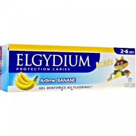 Elgydium Οδοντόπαστα Kids με Άρωμα Μπανάνας & 500ppm Ιόντων Φθορίου (2-6 ετών) 50ml