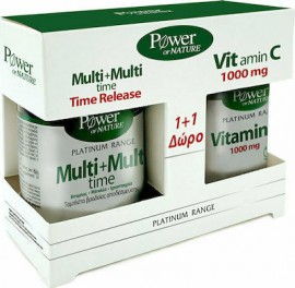 Power Health Classics Platinum Range Multi+Multi Time 30 ταμπλέτες & Vitamin C 1000mg 20 ταμπλέτες