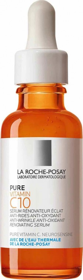 La Roche-Posay Pure Vitamin C10 Serum Αντιοξειδωτικός Αντιρυτιδικός Αναζωογονητικός Ορός Λάμψης με Βιταμίνη C 30ml