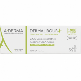 A-DERMA - Dermalibour+ Repairing Cica-Cream Επανορθωτική & Εξυγιαντική Κρέμα για Πρόσωπο & Σώμα κατά των Ερεθισμών - 100ml