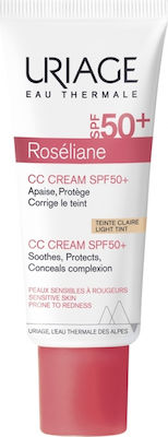 Uriage – Roseliane CC Cream SPF50+ Light Tint Ενυδατική Προστατευτική Κρέμα με Χρώμα 40ml