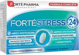 Forte Pharma Fortestress 24h-Συμπλήρωμα Διατροφής για την Μείωση του Στρες & της Ψυχολογικής Ατονίας, 15 Ταμπλέτες