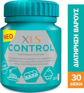 XLS Control Συμπλήρωμα Διατροφής για Αποτελεσματικό Έλεγχο του Σωματικού Βάρους, 30caps