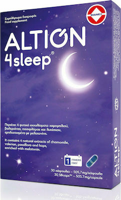 Altion 4Sleep Συμπλήρωμα Διατροφής Για Βελτίωση Της Ποιότητας Του Ύπνου​​ 30 κάψουλες​