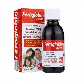 VITABIOTICS FEROGLOBIN B12 ΥΓΡΟΣ ΣΙΔΗΡΟΣ ΜΕ ΣΙΔΗΡΟ,ΒΙΤΑΜΙΝΕΣ Β & ΨΕΥΔΑΡΓΥΡΟ, 200ML