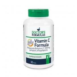 Doctors Formula Vitamin C 1000mg Fast Action Συμπλήρωμα Διατροφής Γρήγορης Απορρόφησης 30caps