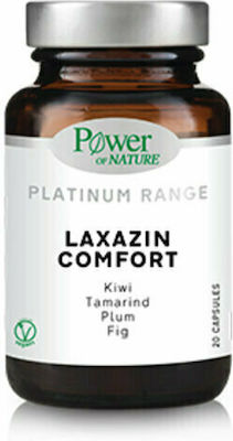 Power of Nature Platinum Range Laxazin Comfort Συμπλήρωμα Διατροφής για την Αντιμετώπιση της Δυσκοιλιότητας 20Caps.