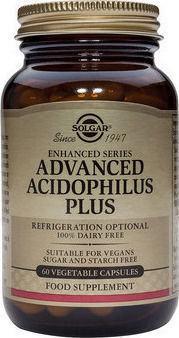 Solgar Enhanced Series Advanced Acidophilus Plus Προβιοτικά 60 φυτικές κάψουλες