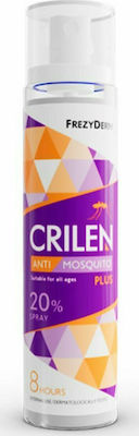 Frezyderm Crilen Anti Mosquito Plus 20% Απωθητικό Γαλάκτωμα για Όλα τα Κουνούπια και το Κουνούπι Τίγρης 100ml