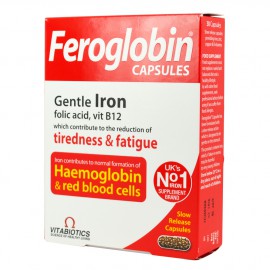 VITABIOTICS Feroglobin Gentle Iron, Folic Acid, B12 Slow Release